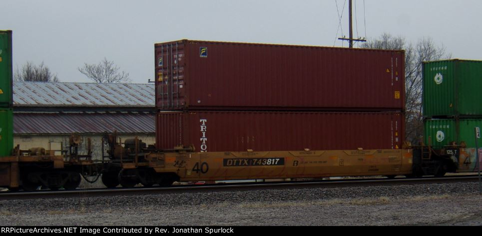 DTTX 743817B and two containers